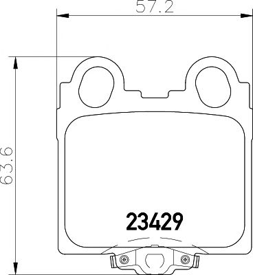 HELLA PAGID 8db355011591 -  Комплект тормозных колодок, дисковый тормоз